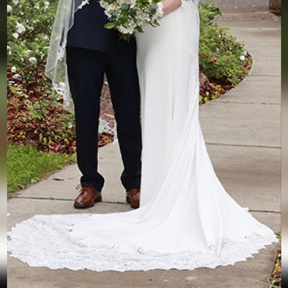 Wedding Dress, Size 10, White - Picture 4 of 4